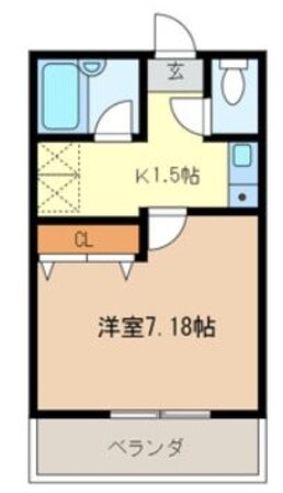 ヴァンシエルの物件間取画像